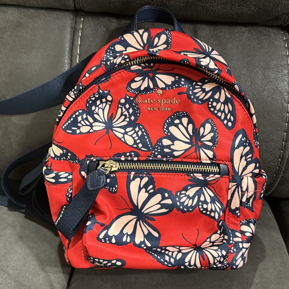 Kate Spade Chelsea The Little Better Butterfly Toss Printed Mini Backpack - Picture 3 of 9